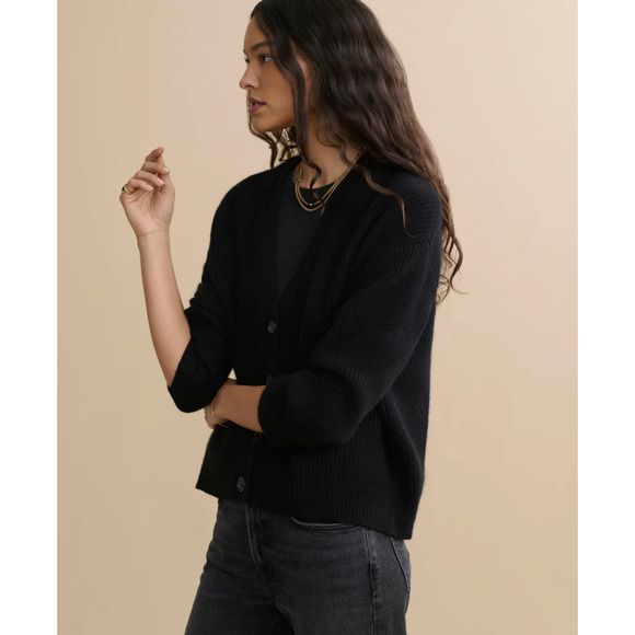 Jenni Kayne Cropped Cashmere Cocoon Cardigan M - Picture 3 of 10